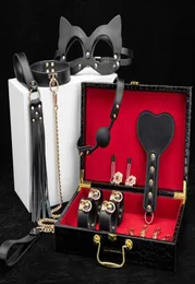 Kit di bondage erotico Kit schiavo bondage set di cuoio per cuoio per cuoio coltivale per le donne coppie Q06025670882