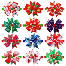 Abbigliamento per cani 60/120pcs Christmas Pet Cuppy Cat Bowties/Bow Ties Accessori per prua regolabili