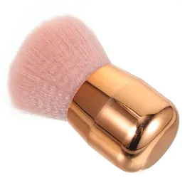 Makeup Brushes 1Pc Brush Short Handle -use Powder Blusher Beauty Tools(Pink)