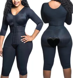 Arm Shaper Ganzkörperstütze Kompression Verkleinern Sie Ihre Taille mit eingebauten BH -Korsett -Minceur -Schlampenscheide Frau flacher Bauch 230206459533