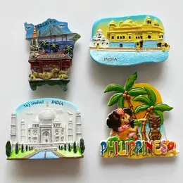 Adesivo per frigorifero souvenir turistico Taj Mahal Kerala Philippine Boracay Magnet 240429