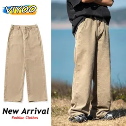 Erkek pantolon Japonya Y2K Retro Vintage Wash Pamuk Kargo Bol kot pantolon geniş bacak pantolon sokak kıyafetleri Kore pıhtıları 2024 hip hop