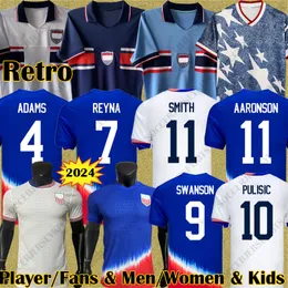 24 25 Pulisic McKennie Futbol Forması Ertz Altidore Basın Ahşap Morgan Lloyd 2024 2025 Amerika Futbol Gömlek Amerika Birleşik Devletleri Camisetas ABD USMNT Oyuncu Erkek Kiti Kadınlar