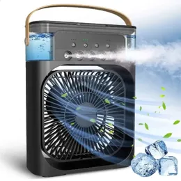 Five-Hole Spray Fan Humidification Refrigeration Air Conditioning Desktop Dormitory Mini Chiller USB 240422