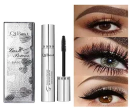 Qi 4D svart vattentät mascara långvarig mascara professionell makeup fluffig volym kosmetik curling ögonfransögonfransar7959957