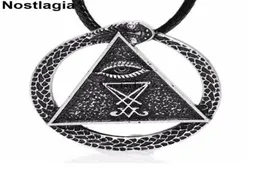 Nostalgia sigil från Lucifer Geometric Halsband som alla ser ögonhänge Pagan Wicca Amulet Church of Satan Jewerly Woman9467902