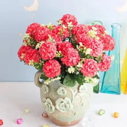 Decorative Flowers 1 Bouquet Fake Charming Long-lasting 5 Heads Realistic Artificial Hydrangea Garden Supplies