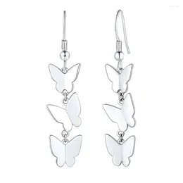 Dangle Earrings Chainspro 925 Sterling Silver Butterfly Drop for Women Dainty Girls Brincos Girlidesmaid Gift E605