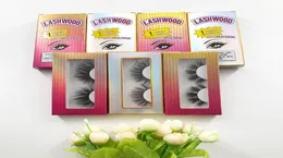 كامل مينك رمز التغليف مربع Lashwood Paper Box Natural Mink False Eyelashes Custom Eyelash Packaging Case6379339