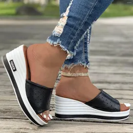 Sandalet Yaz Ayakkabıları Kadın Dar Band Vintage Balık Ağız Kama Topuk Moda Günlük Yabancı Zapatos Para Damas en oferta