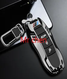 Carro de carros Remoto Remoto Smart key fob shell capa bolsa de chaveiro para porsche panamera Cayenne 971 911 9ya Macan Boxster 2018 Acces3258891