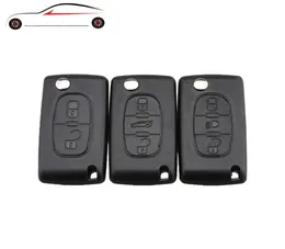 23 Button Car chave de carro para Peugeot 207 307 308 407 607 807 para Citroen C2 C3 C4 C5 C6 Flip dobrável Chave da chave do carro No1624266