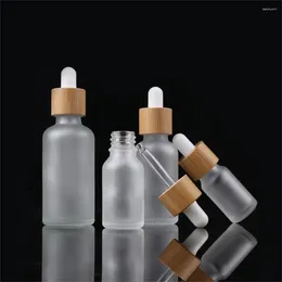 Bottiglie di stoccaggio 10pcs 5 ml 10 ml 15 ml 20 ml 30 ml 50 ml 100 ml opachi e trasparente bottiglia di gelo gelo in vetro gelo