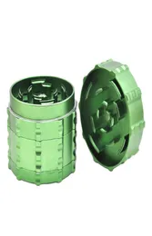 RICH DOG 60MM 4 Parts Aircraft Aluminum Tobacco Grinder Crusher Herb Grinder With Storage Case Hand miller3600719