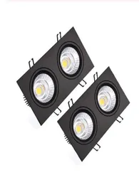 Black Square COB Downlights 7W10W20W30W40W LED Downlight AC85265V Ceiling Lamp Recessed lighting indoor2767133