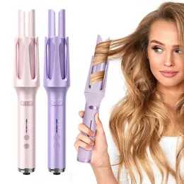 Automatisk hår curler 32mm Big Wave Auto Rotating Ceramic Roller Professional Curling Iron Waver Wand Styling Tools 240423