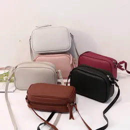 Axelväskor leep liten fyrkantig klaffväska mini kvinnor messenger crossbody handväskor plånar sling läder mode singel blixtlås pu