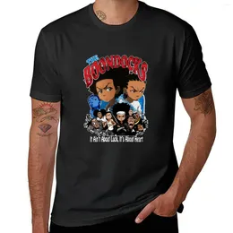 Tops canotte da uomo Il poster sitcom Boondocks per fan t-shirt animale Prinfor Boys camicie grafiche magliette grafiche di grandi dimensioni nere