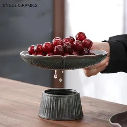 Talerze Drużyna ceramiczna japońska lotos deserowe Deser