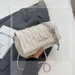 Mui Mui Bag 24New Matelasse Pleated Designer Women's Crossbody Bag Handbag Wander Hobo Bag Luxury Tote Bags Clutch Bag Fluffy Satchel Bag 928