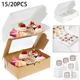 1520 PCS Noel Hediye Kutusu Cupcake Kutuları Konteyner Çikolatalı Kek Muffin Hediye Paketleme Çantaları Noel Partisi Dekorasyon Yıl 2024 240426