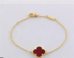 レディースファッションチャームブレスレットデザイナー4リーフクローバーブレスレット2019 New Luxury2020 Gold Silver Bracelet for Womens3924746