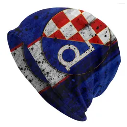 Beralar Gnk Dinamo Zagreb Hırvatistan Bonnet Şapka Goth Açık Mekan Kafa Beanies Erkekler için Kadınlar Örgü Şapkalar Bahar Sıcak Çift Kullanım Kapağı