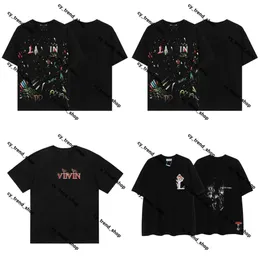 Lanvis Shirt lavinss tshirt Men Lanven Shirt Hiphop Graphic Print Eversive Gothic Smart Discal Harajuku streetwear y2k tops goth men lavines lavins shirt 88