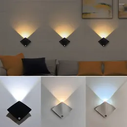 مصباح الجدار الإبداعي LED Night Light Motion Sensor USB Tricolor Room Decoration for Corridor Staircase