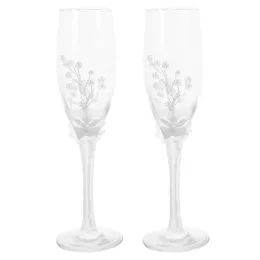 2 PCs Strass -Pearl Cup Home Forniture Dekor Wedding Getränkeglas Whisky Geschenkbrille Party Braut und Bräutigam 240430