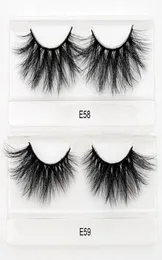 25 ملم الرموش 3D Mink Lashes Makeup Tool Strip Fale Eyelash Penders Customed Lash Joxes Factory E58599686219