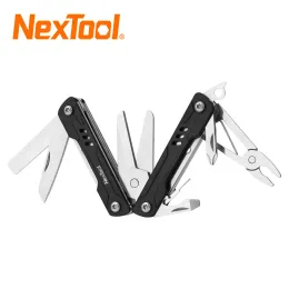 Knivar Nextool Mini Sailor Scissors Version 10 i 1 EDC Multitools Handtång Tools Tools Mini Pocket Folding Knife File Sim Card Pin Needle