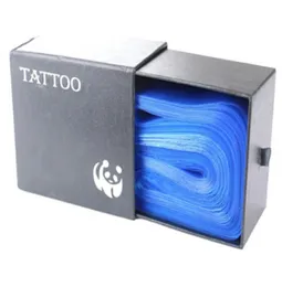 100pcs plástico tatuagem azul tatuagem mangas de cordão as sacolas fornecidas fornecem novos acessórios profissionais acessórios acessórios de tattoo2553308