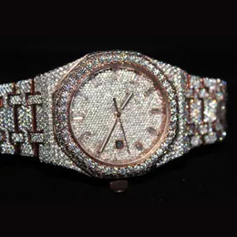 디자이너 시계 브랜드 최고 품질의 Moissanite on Factory Price Def Diamond Iced Out Watch