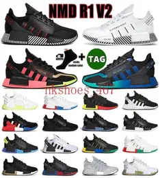 Dazzle Camo nmding R1 v2 ​​Running Running Shoes Aqua Tones Mexico City Metallic Core Black Munich Oreo Og Men Women Japan Outdoor Trai1872094