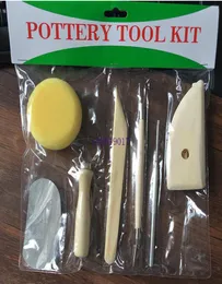 8pcsset Yeniden kullanılabilir DIY Pottery Aracı Kiti Ev El İşçiliği Kil Heykel Seramik Kalıp Çizim Araçları 9720390