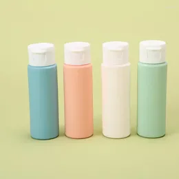 Storage Bottles 4pcs Portable Silicone Travel Bottle Set Cosmetic Refillable Lotion Leakproof Shampoo Container Squeeze Tube