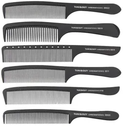 ToniGuy Classic Carbon AntiStatic Black Hand Combs Professional Salon Hair Cutting Brushes 0511 0612 8102 06818 06819 06920 0693618448056