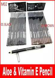 Eyeliner Eyebrow Liner Black Brown Eye Lip Lip Liner Pencil Aloe Vitamin E16G DHL 7552512