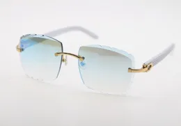 تصميمات الأزياء نظارة شمسية عاهرة أبيض الأسلحة الأسلحة الشمسية للجنسين إبهار C ديكورن نظارات الذهب جودة عالية 5431743