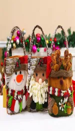28523cmクリスマスデコレーションキャンディーバッグサンタクロースエルク人形布トートバッグ装飾装飾2356429