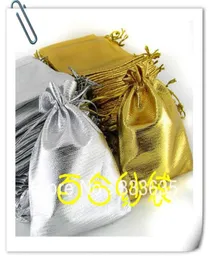 Hela 10x15cm 4x6quot 100st Silver Organza Jewelry Gift Wedding Bag Pouch For Christmas4341940