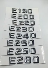 Mercedes Benz E Sınıfı E180 E200 E220 E230 E240 E250 E260 E280 Krom Sayı Harfleri Arka Gaga Emblem Rozeti Sticker7305370