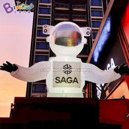 8mh (26 stóp) Wykwintna reklama rzemieślnicza nadmuchiwane oświetlenie Astronaut Modele Blow Air Blown Spaceman Dekoracja budynków dla imprezowych zabawek Sports