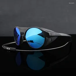 サングラスアウトドアスポーツ偏光UV400メンファッションストレスに強いレンズシールドサングラス風力装いゴーグル