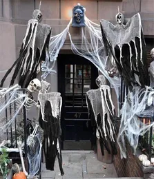 100 cm Halloween Hanging Skull Ghost Haunted House Decoration Horror Props Party Anhänger Home Indoor Outdoor Bar Dekor 2208138063590