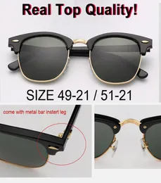 new Retro brand designer club Sunglasses UV400 51mm 49mm Glass Lens Sun Glasses for man Women with original boxes packages everyt4806806