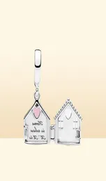 Tatlı Ev Yeni Varış 925 STERLING Silver Mom's House Slagle Charms Orijinal Avrupa Cazibesi Bilezik Moda Kadınlar Düğün Nişan Mücevherat4366069