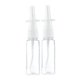 2PCS 10 ml/20 ml/30 ml Białe puste plastikowe butelki z nosa spray