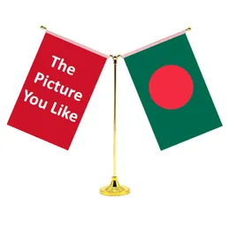 14x21 cm mini flaggtryck med den bild du gillar och föreställ dig att du vill ha anpassad banner anpassad med flaggor av Bangladesh 240417